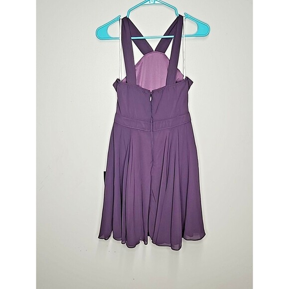 NWT Lulus Forevermore Dusty Purple Halter Sleeveless Skater Dress Small - Picture 4 of 8